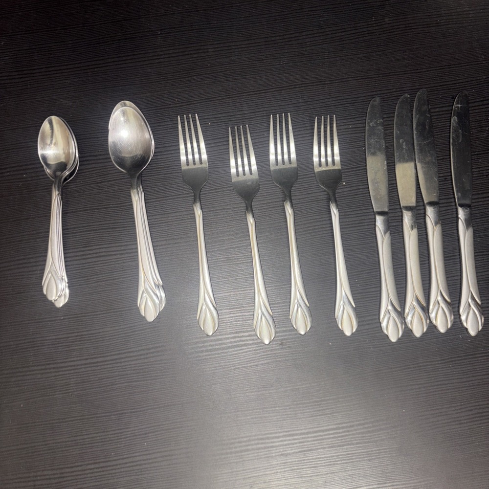 Hampton Silversmiths Stainless Flatware Set of 15